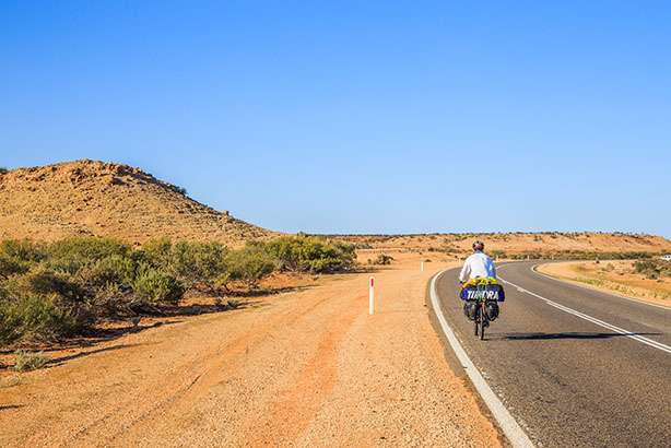 on the road